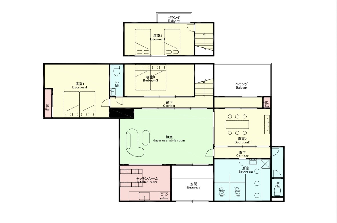 Lax奈良 本館の間取り図